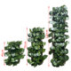 Simulation Fence Outdoor Courtyard Telescopic Fence Plastic Green Plant Leaf Rattan Walled Garden Decoration Simulation Fence