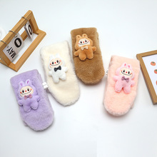 25冬新款宝宝围巾女童男童围脖加厚防风保暖儿童拉布布围巾秋冬款