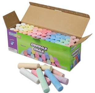 Export foreign trade orders 52 cylindrical color chalk factory big promotion color cylindrical chalk street chalk