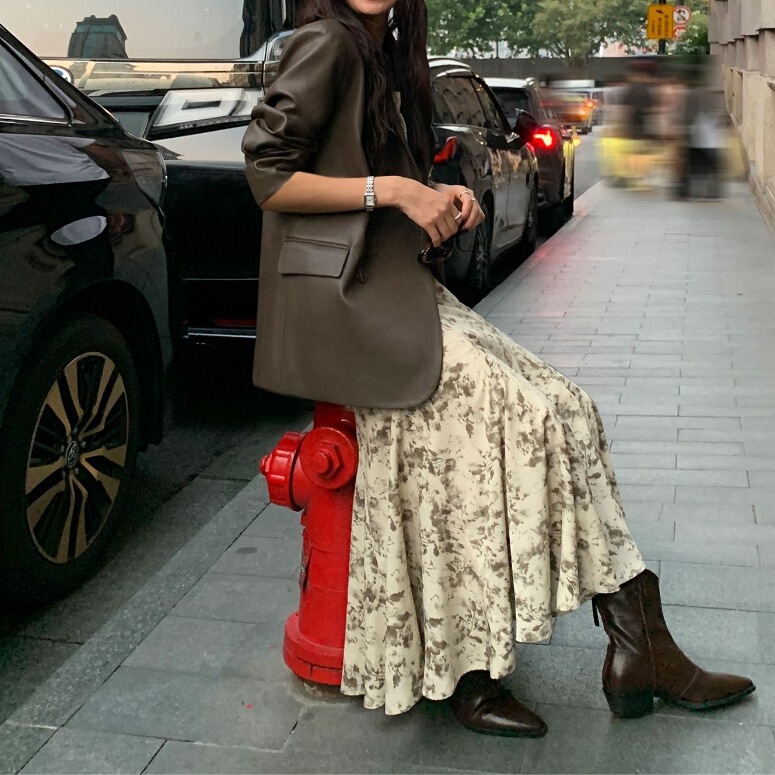 西装皮衣外套女设计感小众PU皮高级感炸街宽松休闲黑色气质西服潮|undefined