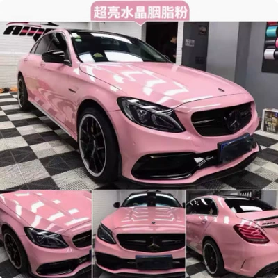 Auto Color Change Film, Pet Base Material Crystal Piano - crystal-rouge-powder-pet-152-17m