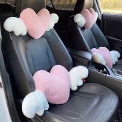 車のヘッドレスト用ネットレッドins愛枕腰抱き枕車載シート背もたれ腰クッション