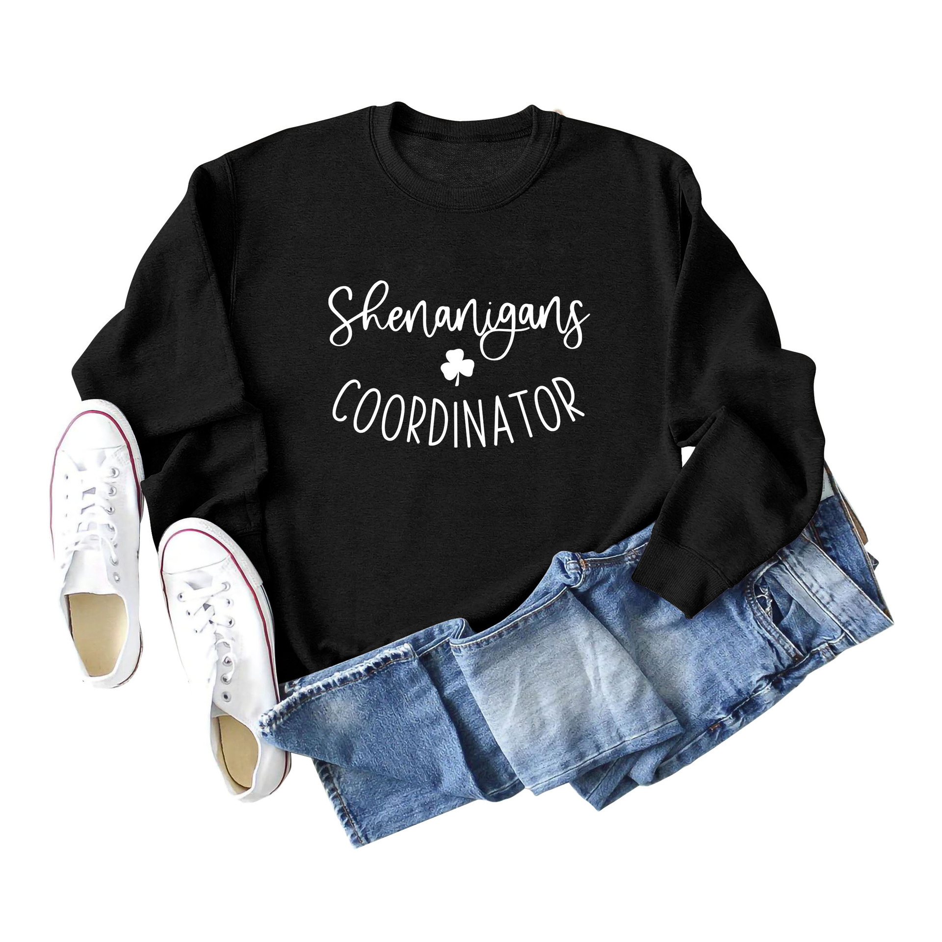 Women's Hoodies Long Sleeve Casual Streetwear Shamrock Letter display picture 32