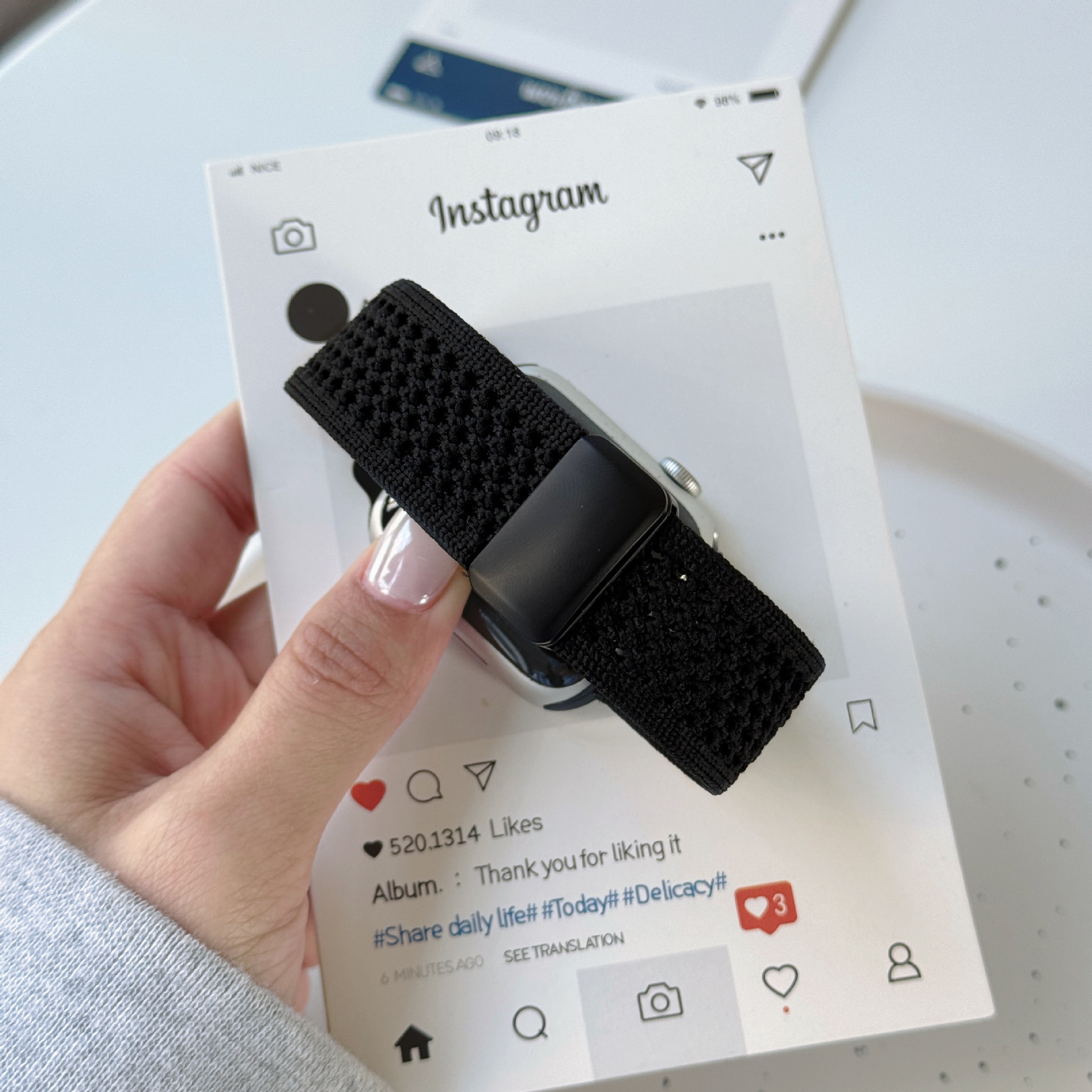 35g Weight Apple Smart Watch Magnetic Strap Classification Nylon Material Solid Color Pattern Fashion style Style Fashion Style Solid Color Apple Smart Watch Magnetic Strap 1