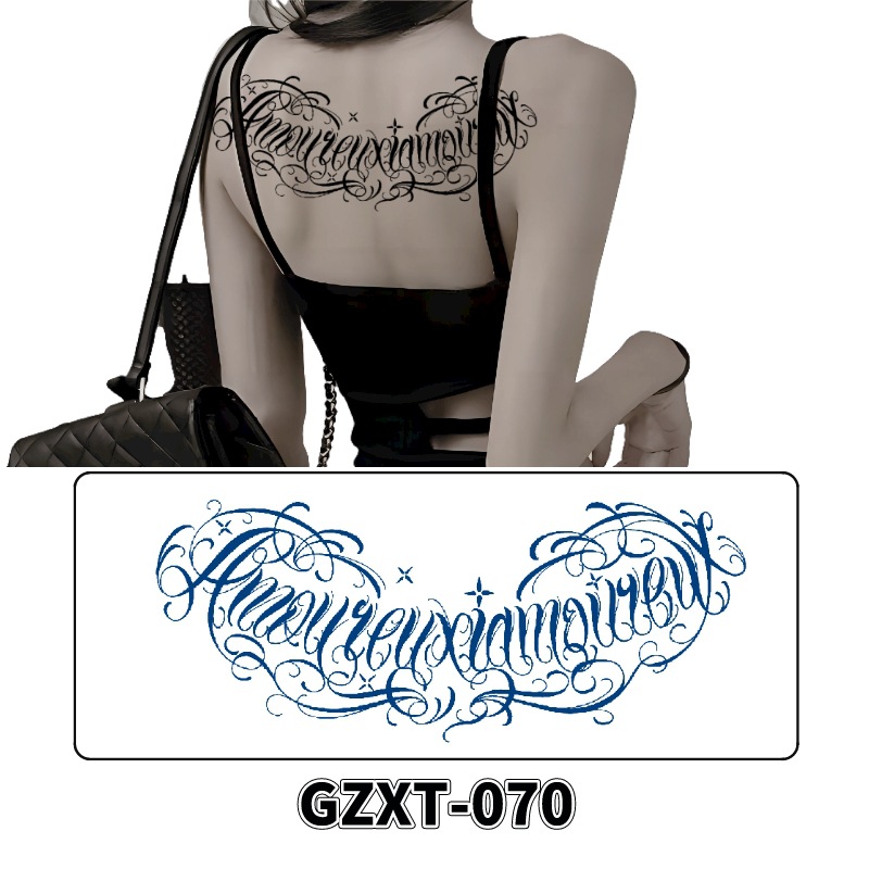 Pegatinas de tatuaje de jugo de pecho de flores pegatinas de tatuaje de hierbas de brazo grande de flores sudor impermeable media hoja alas de flores pegatinas de tatuaje al por mayor