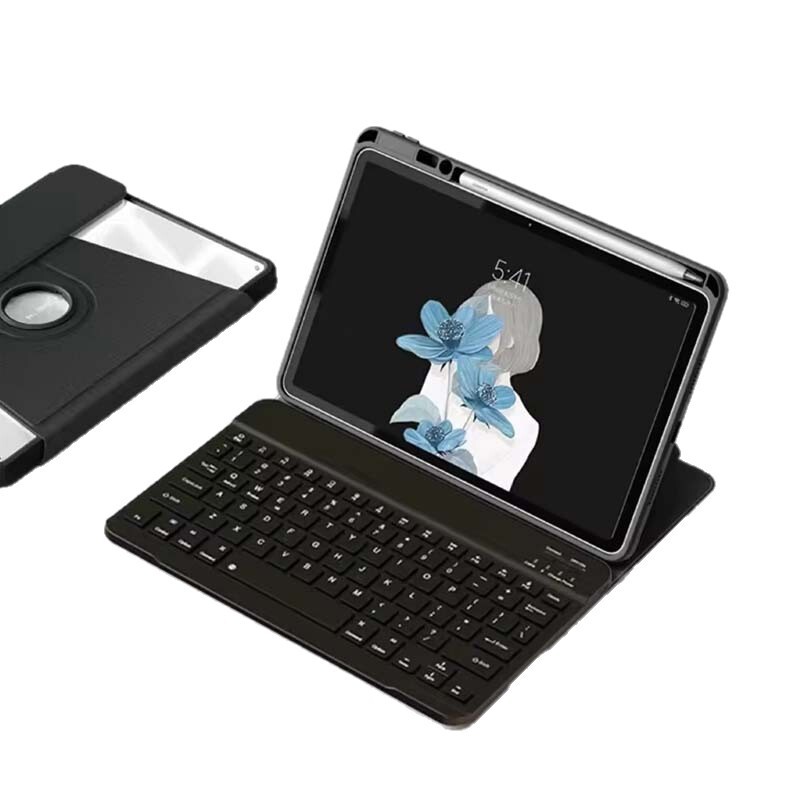 Suitable for Ipad10Th Generation/A16 Tablet Protective Case Pro11/Air7 Rotating Keyboard Anti-Fall Case 10.2inch Leather Case