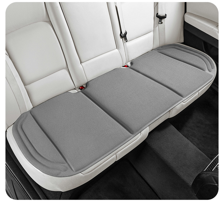 Car Seat Cover Three-Piece Set, Heat-Pressed and Integrated, Seaweed Fiber Latex Cotton Silicone Non-Slip Universal Seat Cushion