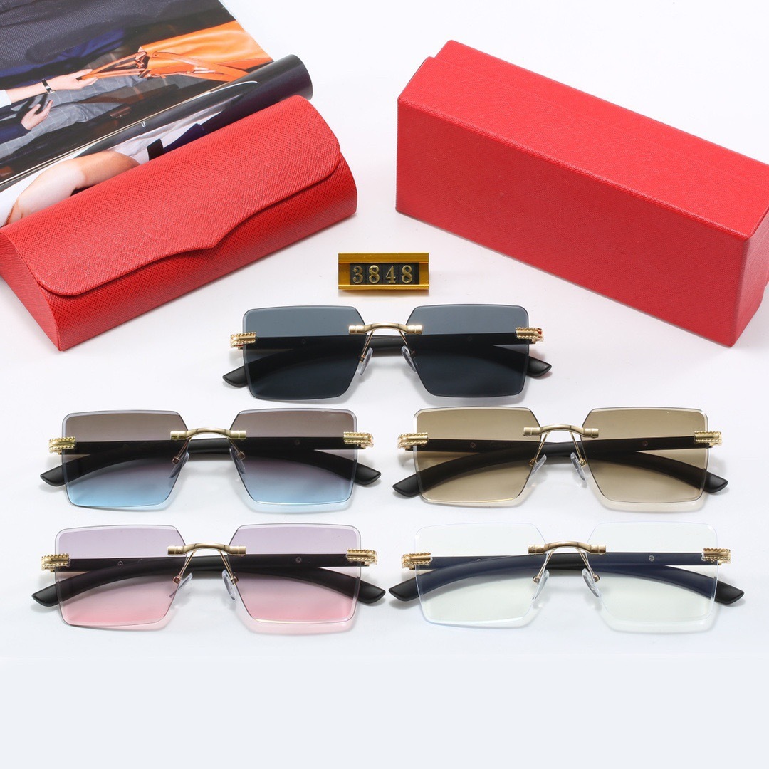 New Sunglasses Fashion Women's Square Polarized Face Highlighting Small Advanced Sunshade Glasses_voghion.com
