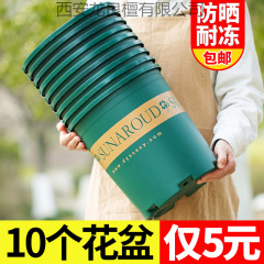 花盆盆家用塑料加厚阳台盆景多肉加仑盆绿萝专用盆栽月季莓