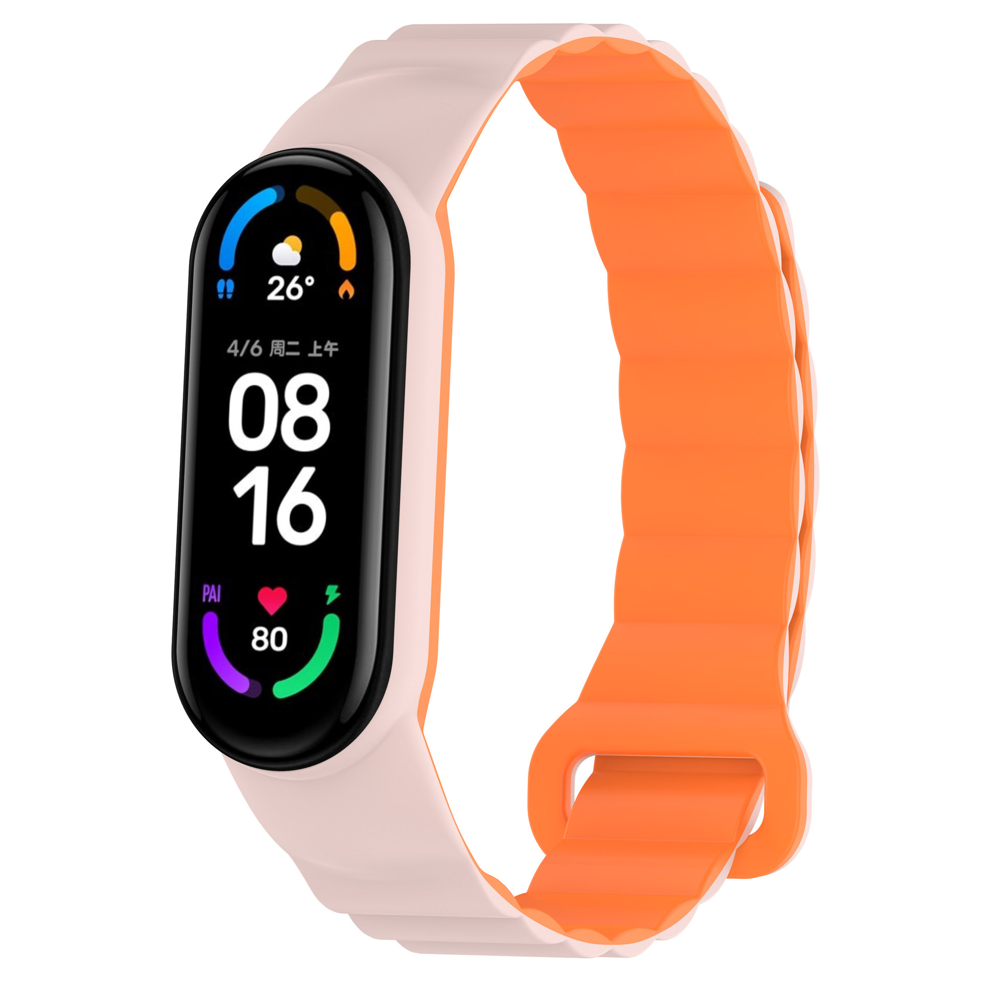 Adecuado para mi pulsera 8 correa de reloj de succión magnética mi band76543 integrado universal mi 34 reemplazo correa de muñeca