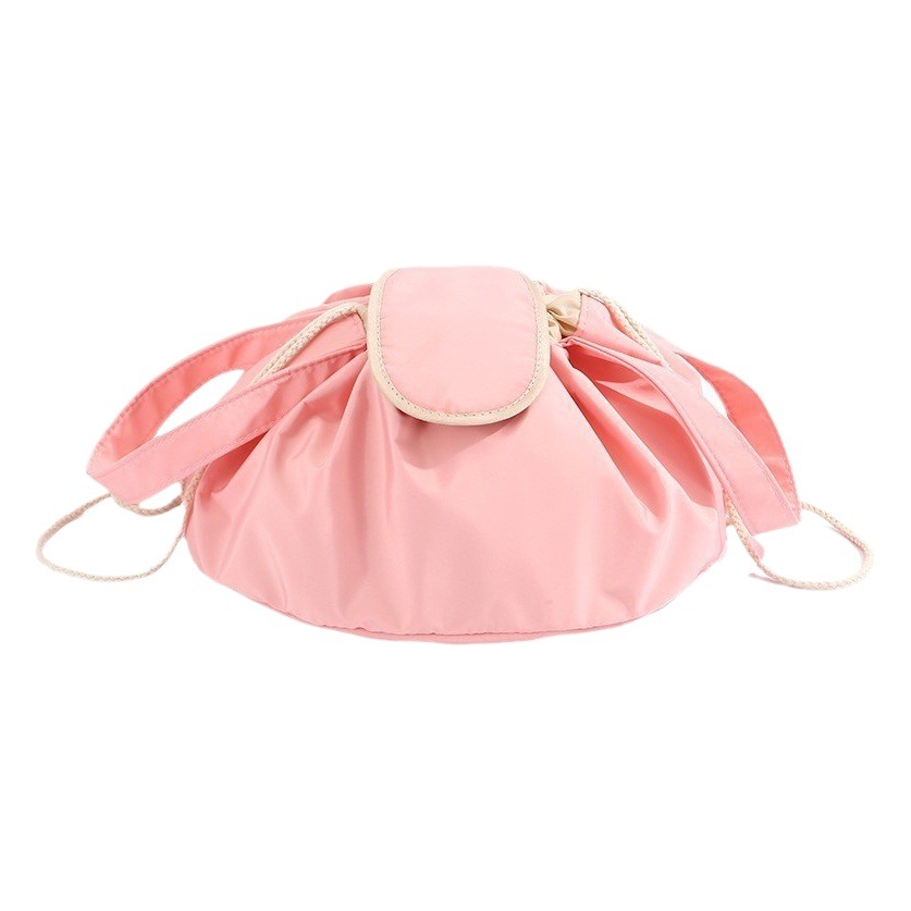 Ins-Style Lazy Makeup Bag, Large-Capacity Cosmetic Storage Bag, Portable Travel Storage Bag, Drawstring Makeup Bag