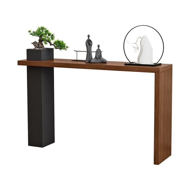 New Chinese-Style Solid Wood Entryway Console Table, Living Room Entryway Cabinet, Zen-Style Offering Table, Wall-Mounted Sideboard, End Table, Long Narrow Table