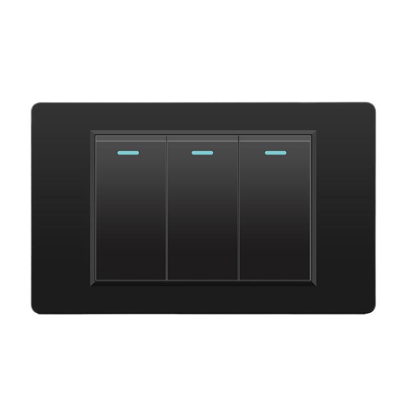 外国貿易スイッチソケット黒 PC パネル壁東南アジアタイ 6 穴台湾ソケット 20Wtype-c|undefined