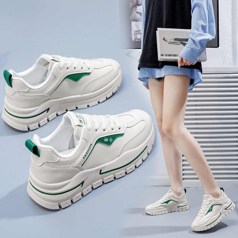 2022秋季新款厚底老爹鞋女超纤皮面运动女鞋圆头百搭休闲鞋OTX002|ru