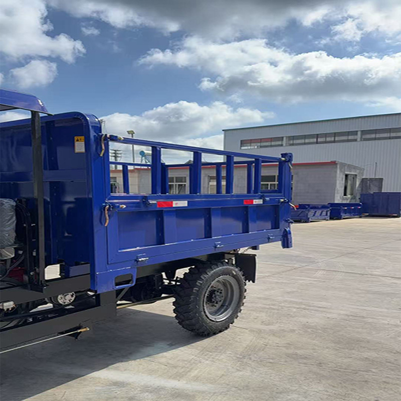 工地柴油三轮车3吨货物自卸车农用拉粮拉沙子工程车高低速三轮