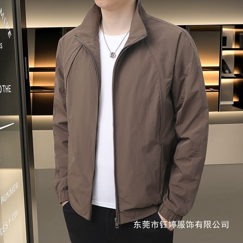 Spring and Autumn Men's Jackets Versatile New Casual Outerwear Men's 2025 Trendy Brand Workwear Stand Collar Trendy Loose Fit Wholesale