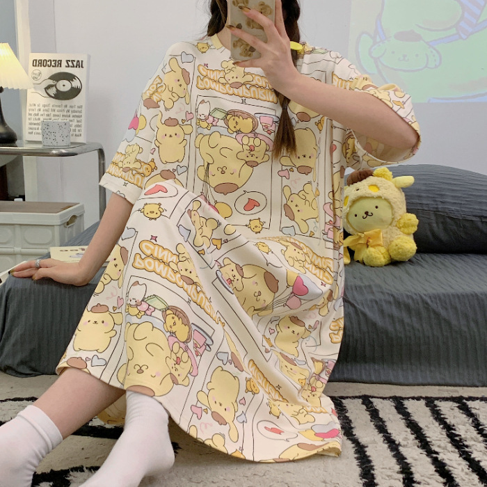 2025 nuevo pijama de perro de jade Gui mujer de verano de mangas cortas lindas y tamaño grande pijama de dibujos animados ropa para el hogar se puede usar