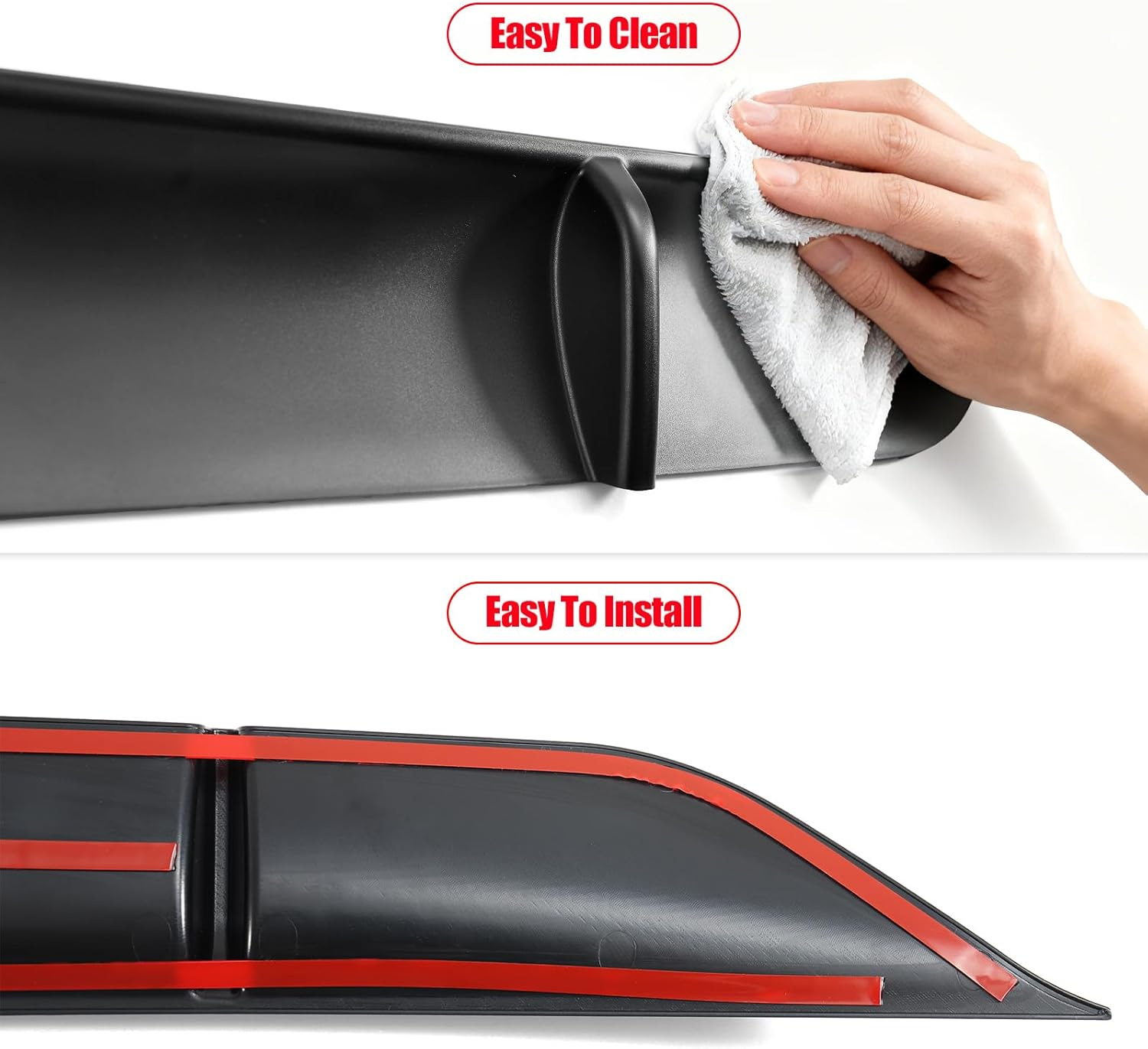 Suitable for Tesla Model 25 updated Y rear spoiler, new Model Y rear lip surround, rear bumper air knife decoration