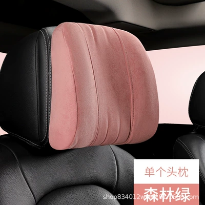 Memory Foam Headrest Lumbar: Waist support - romantic-powder-single-headrest