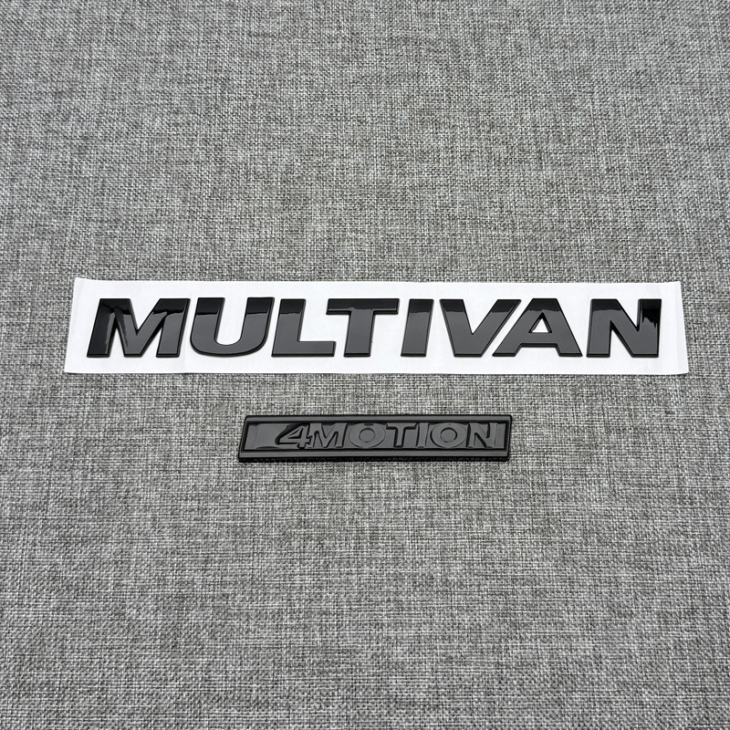 Suitable for Volkswagen Multivan 2010-2015 Kailuwei T5 Mid-Grid Tail Label Modified Black Warrior Car Logo