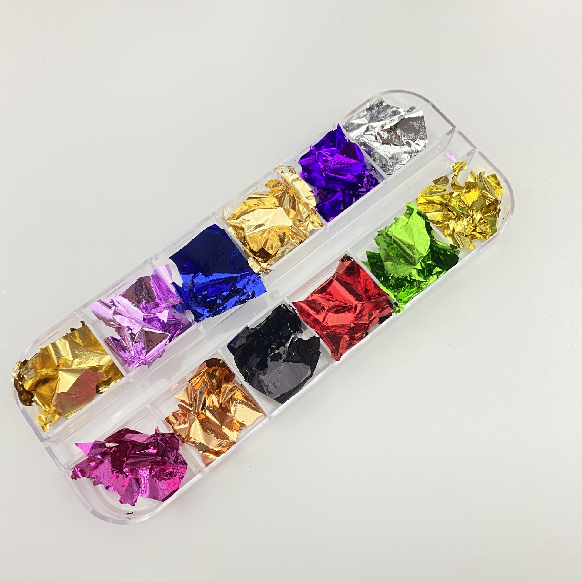 Papel de hoja de oro accesorios de uñas Internet celebridad todo partido lentejuelas de uñas brillo hoja de oro hoja de plata hoja de estaño fragmento decoración de uñas