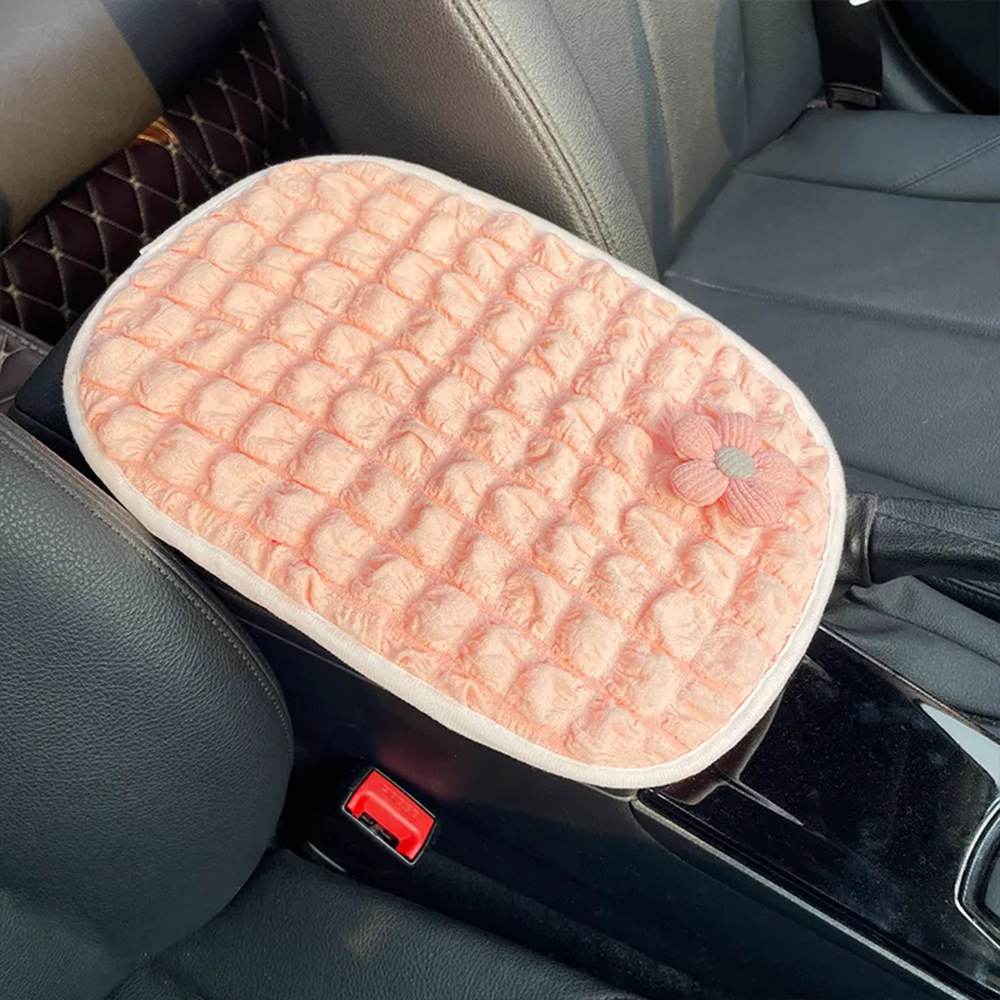Car Armrest Box Mat, Cute Cartoon Car Interior Decoration, Central Armrest Cover, Car Armrest Box Mat, Universal Type