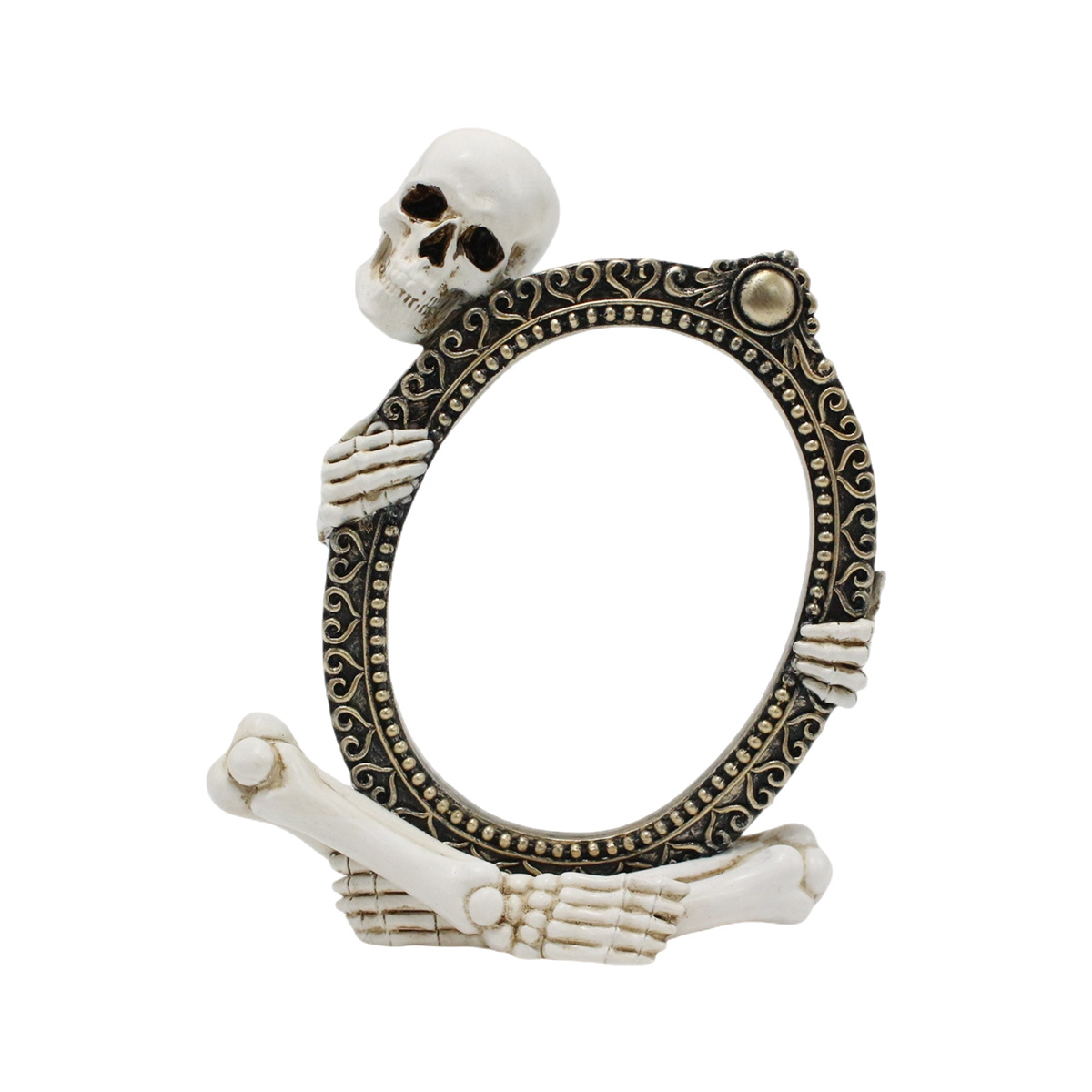  New Product Frame Skull Ghost Festival Horror Dark Atmosphere Ornaments Resin Halloween Ghost Head Gift Ready Stock Batch
