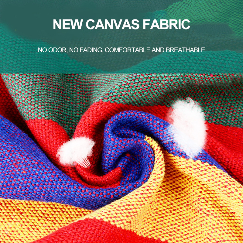 Outdoor anti rollover single and double person swing hammock