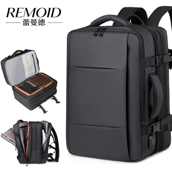 Expandable Large-Capacity Backpack Commuter Business Computer Backpack Multi-Functional Suitcase Backpack Men's Style