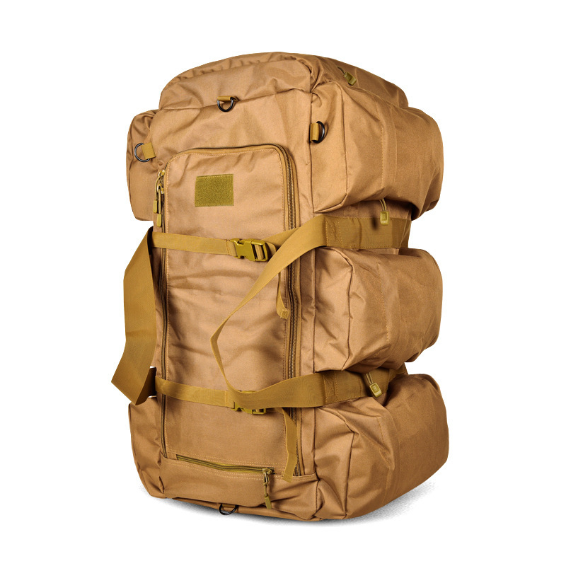 Mochila de equipaje deportivo al aire libre multifuncional de doble hombro, mochila deportiva de senderismo de un solo hombro, mochila táctica de montaña