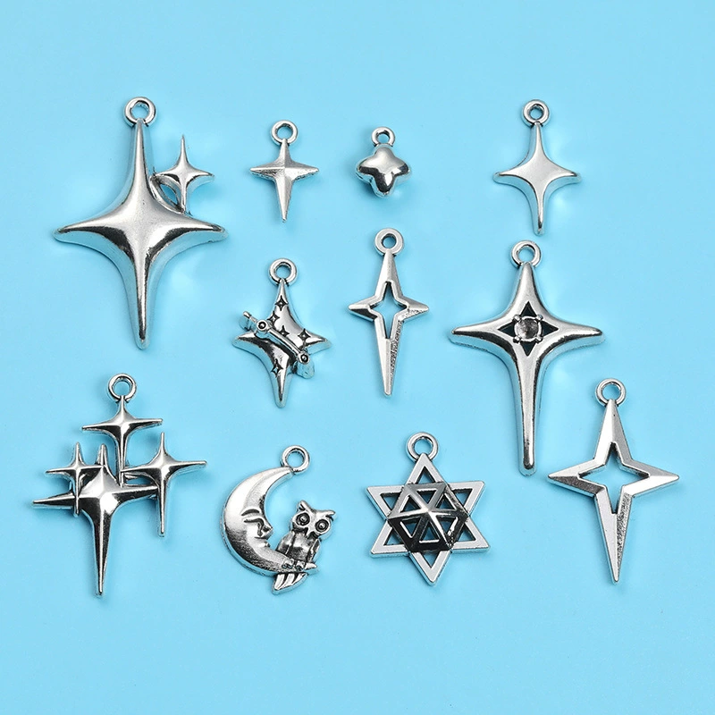 DIY винтажный цинковый сплав ювелирные аксессуары Star Star Moon модный кулон завод прямых продаж A800570