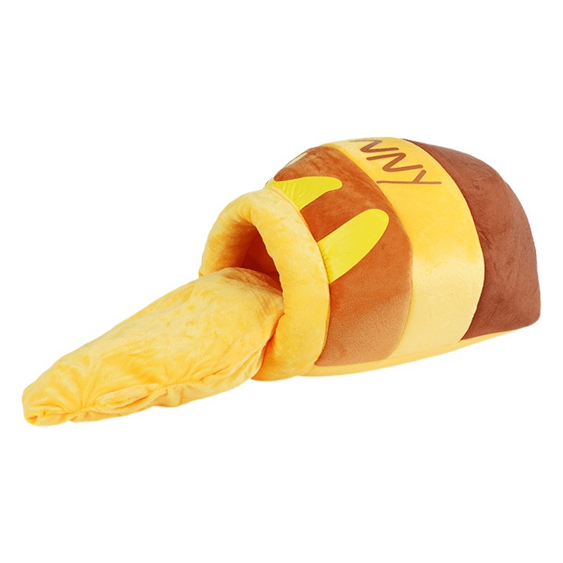 Tedora nido de abeja mascota relleno Pooh oso gato nido perro semi-cerrado Otoño e Invierno gato cama gato suministros