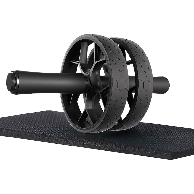 Fabricante de la fuente del rodillo de deportes de rueda gigante del equipo de la aptitud del entrenador abdominal mudo de doble rueda para hombres y mujeres que reducen el vientre que contrae la rueda abdominal