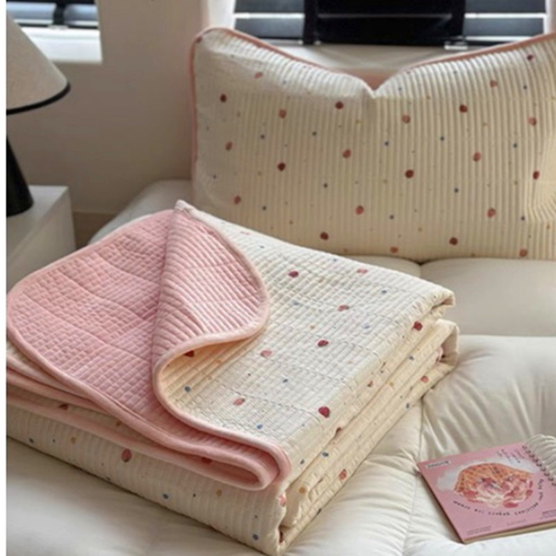 New Bed Cover for All Seasons, Baby Velvet, One Side Velvet and One Side Pure Cotton Fleece-Lined Bed Sheets, Single Piece Double-Sided Pure Cotton Blanket