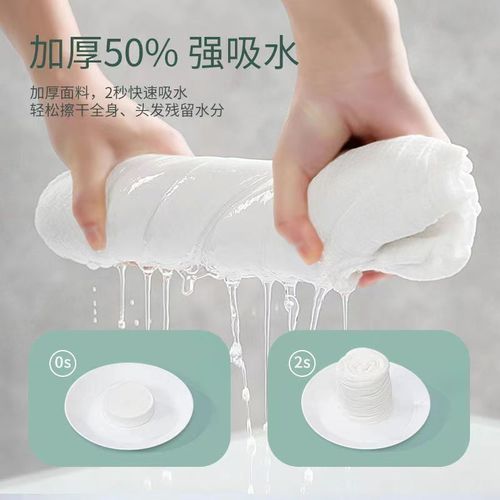 Thickened and enlarged pearl pattern disposable compressed bath towel round bath towel portable hotel supplies travel artifact