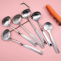 Прямые продажи с завода: нержавеющая стальная кухонная утварь, ложка для супа/масла, дренажная ложка для бульона, настенные кухонные принадлежности