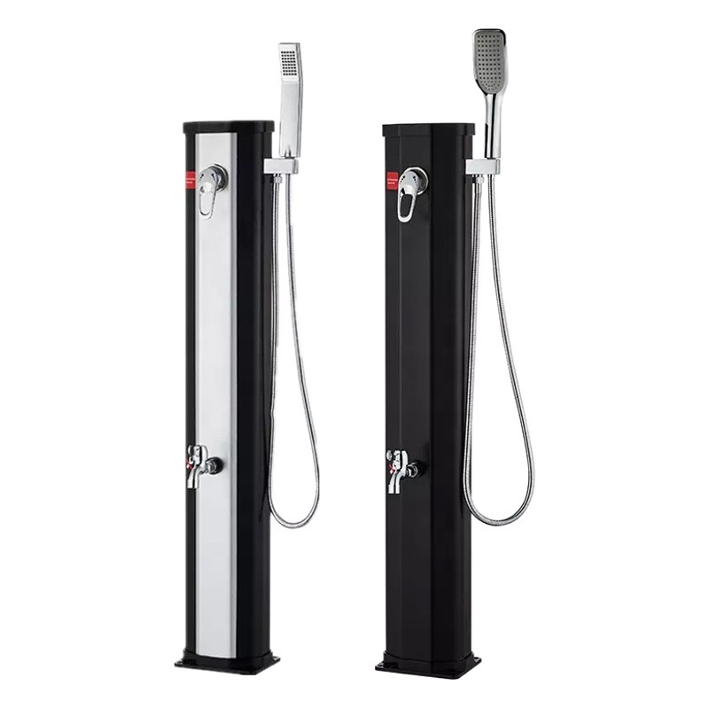 20 l dispositivo de baño al aire libre jardín de infantes temperatura constante al aire libre columna de ducha solar plata negro dos colores ducha de lavado de mascotas
