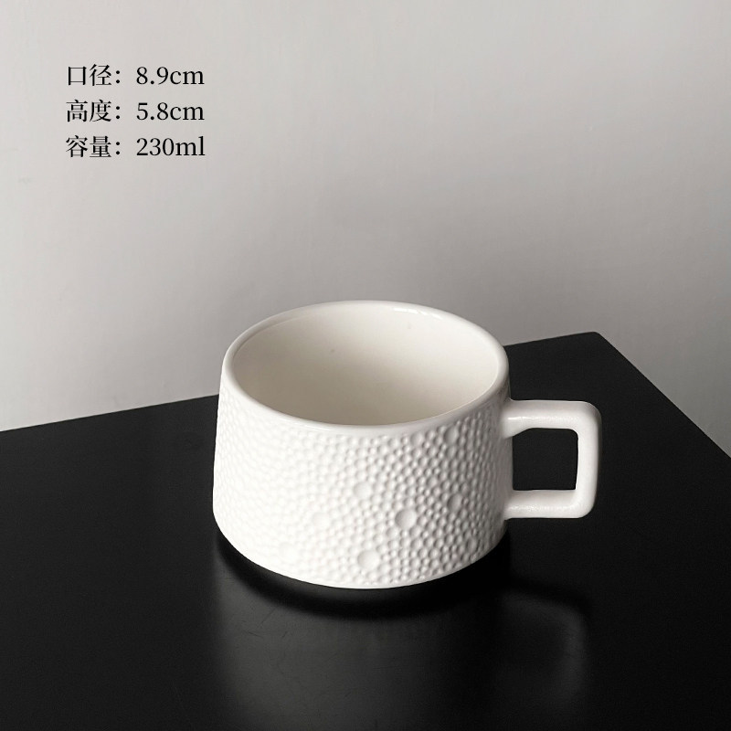 Taza de café de piedra retro taza de cerámica simple de alta calidad taza de café