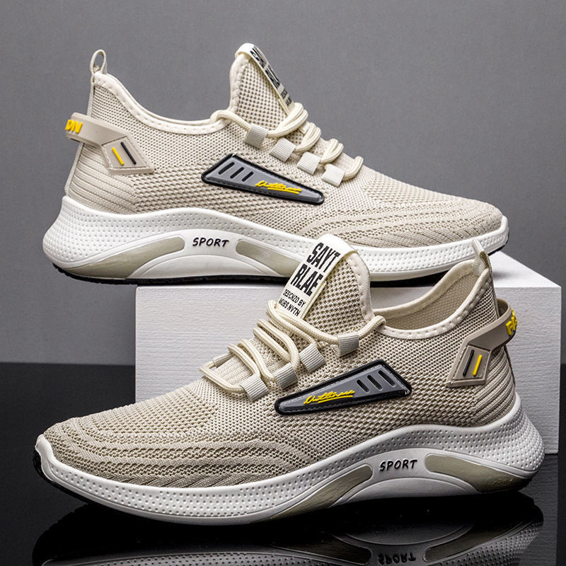 Foreign Trade 2025 New Men's Shoes Summer Running Shoes Sneakers Fashionable Breathable Fly Woven Shoes Men's Sports Shoes Foreign Trade 2025 New Men's Shoes Summer Running Shoes Sneakers Fashionable Breathable Fly Woven Shoes Men's Sports Shoes