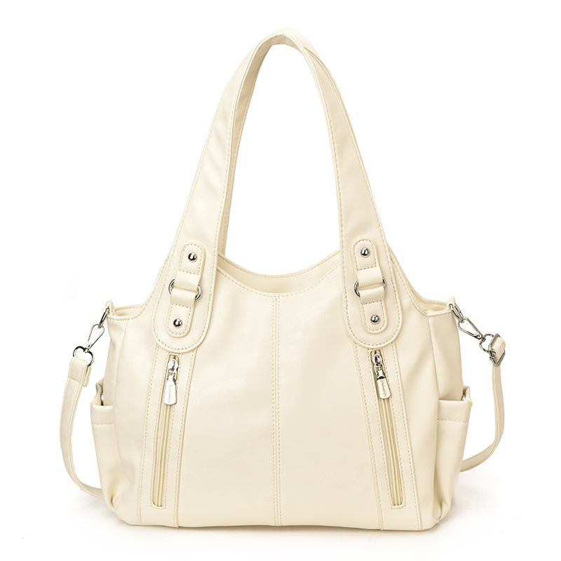 Explosión transfronteriza de comercio exterior bolso de hombro de cuero suave de bolso de mujer textura superior gran capacidad mochila de viaje