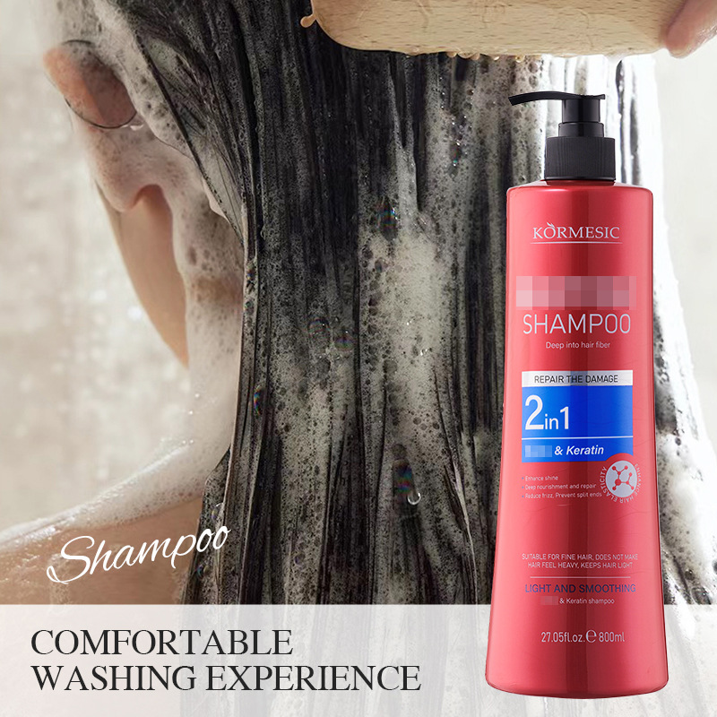 KORMESIC Inglés queratina ligera suave champú champú para el cuidado del cabello fabricante de comercio exterior transfronterizo image 3
