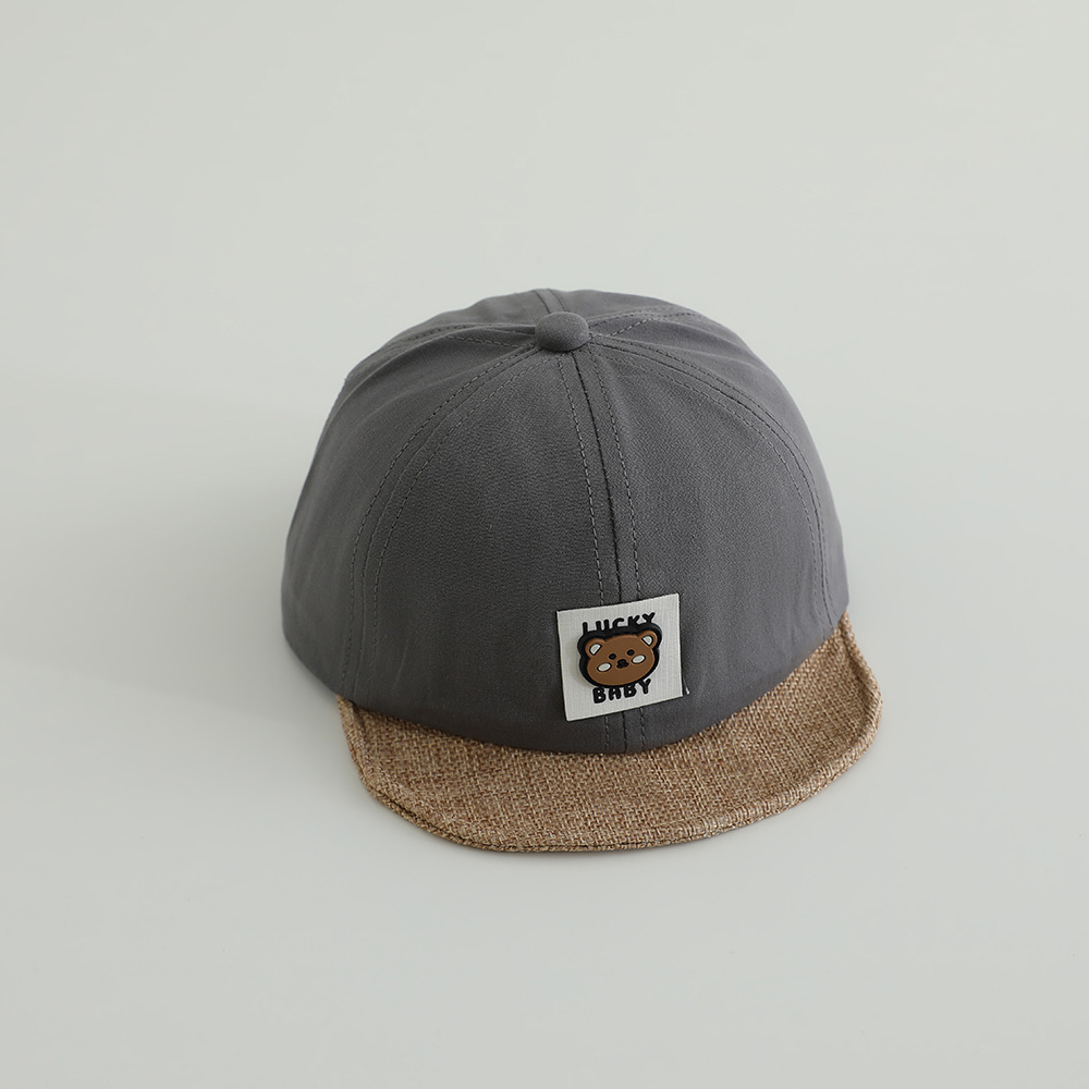 12-30 Sombreros para bebés de primavera y otoño delgados sombreros de pato para bebés sombreros de béisbol para niños sombreros de protección solar coreanos