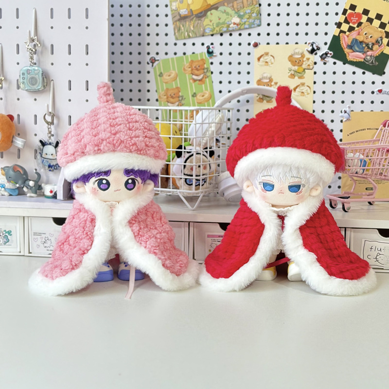 Хлопковая кукла, плюшевая рождественская игрушка, 20см, детская одежда