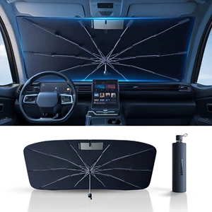 Cross-border car sunshade umbrella for front windshield, car sun protection and heat insulation umbrella, summer car sunshade for front windshield
