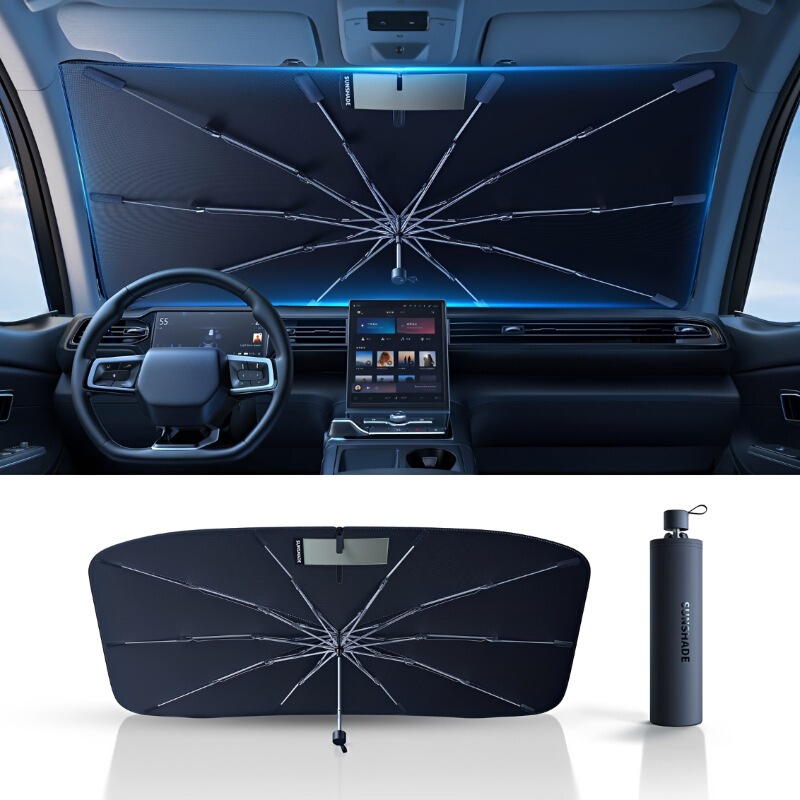 Cross-border car sunshade umbrella for front windshield, car sun protection and heat insulation umbrella, summer car sunshade for front windshield Cross-border car sunshade umbrella for front windshield, car sun protection and heat insulation umbrella, summer car sunshade for front windshield
