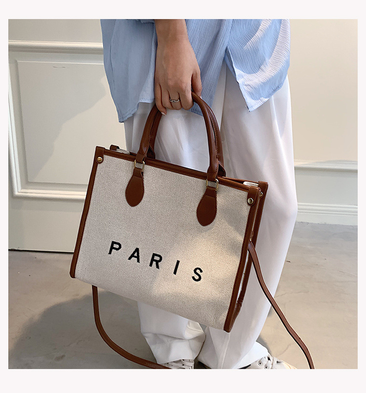 Nihaojewelry Wholesale Fashion Letter Paris Large Capacity Tote Bag display picture 114
