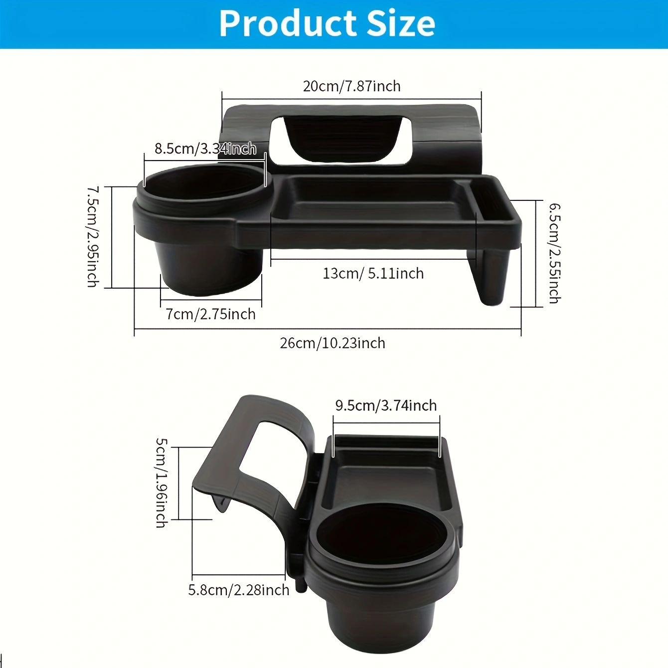 New Car Cup Holder Multifunctional Storage Box Car Door Side Hanging Storage Box Mobile Phone Storage Box Water Cup Holder