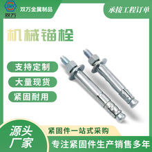 单双管自切式后扩底机械锚栓镀锌国标膨胀螺栓工程固定建筑配件