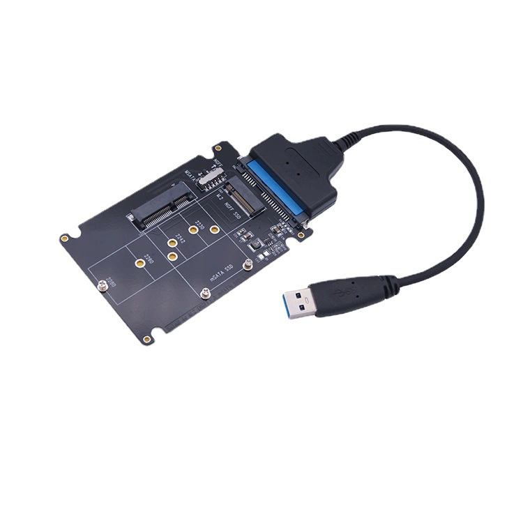 Корпус для SSD M.2 NGFF/mSATA в SATA/USB3.0 с вентилятором