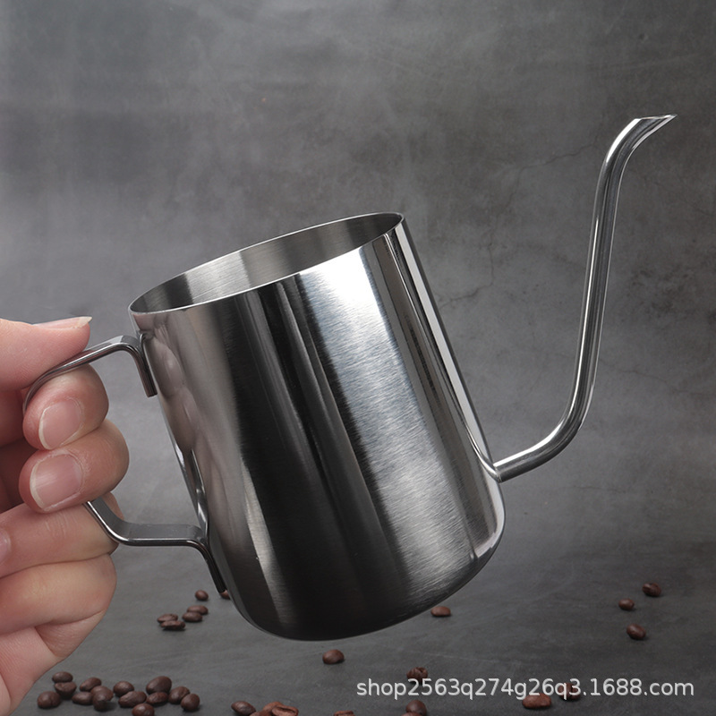 [Factory Direct Supply] Hanging Ear Coffee Hand Pot Stainless Steel 350ml Household Hand Pot Long Mouth Coffee Pot